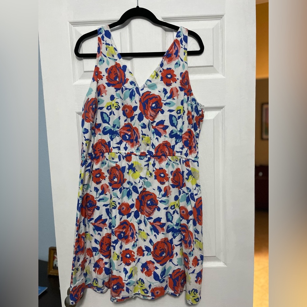 Old Navy Floral Dress - Red, Blue, Yellow